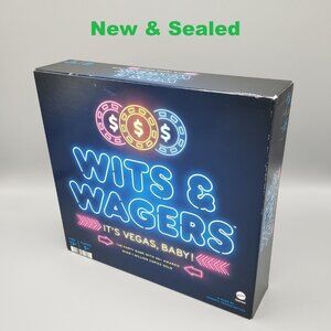 Wits and Wagers It's Vegas Baby Board Game Mattel 2021 Party Trivia NEW SEALED